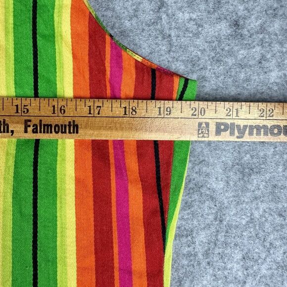 Roja Western Vest Jacket Womens M Vibrant Striped Serape Tassel Tie Southwestern - Picture 10 of 14